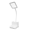 Modern Light Luxury Combination Small Bedside Cabinets Led square Desk Lamp With Pen Holder