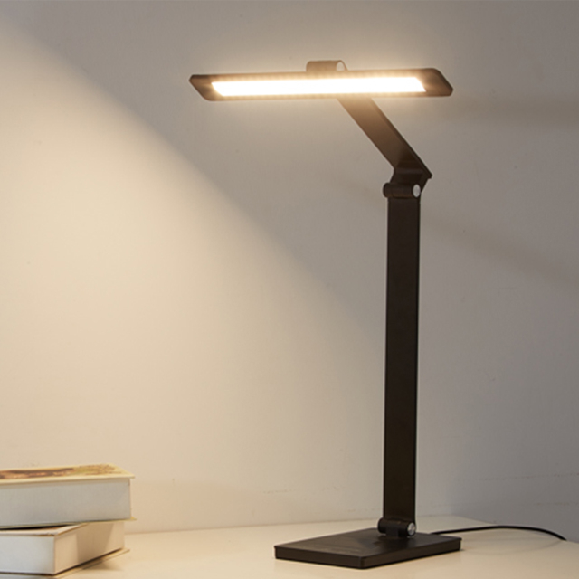 Led Desk Lamp Autodimming Rotatable Lamp Cap Dimmable Modern Office Working Reading Table Lamp With Adapter