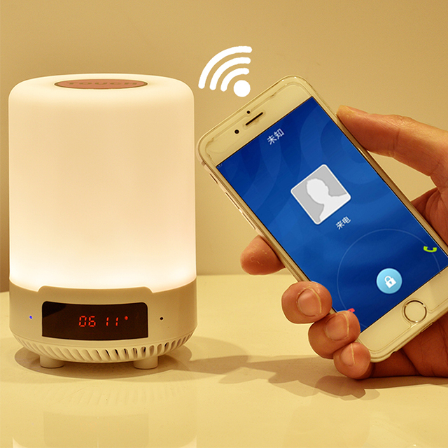 Study Lamp Warm Color Super Light For Gift Mini Cheap Bluetooth Rechargeable Desk Lamp With Battery Speaker
