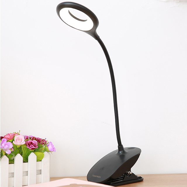 Small Circle Table Lamp With Magnets Usb Round Modern Recharchable Productivity Reading Desk Lamp