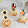 Modern Romantic Light Bedroom Decor Glass LED Atmosphere Table Desk Lamp Night Light with Flower