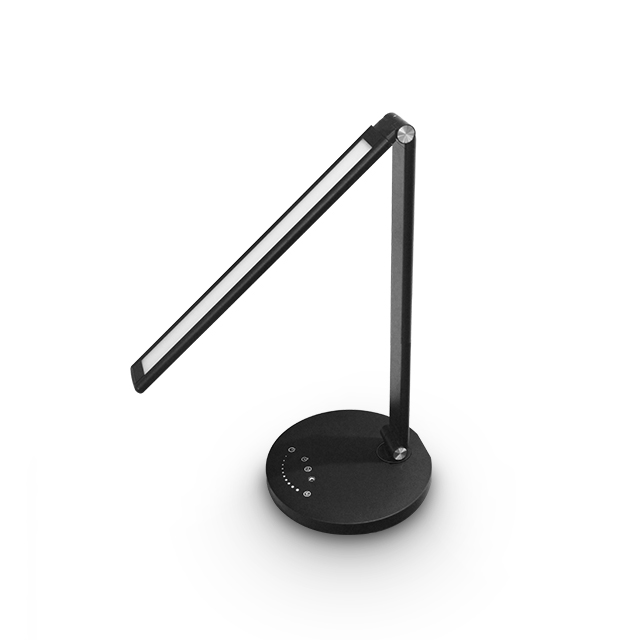 Futuristic Modern Children's With Ports Space Black Usb Output Port Wireless Charging Table Desk Lamp With Adapter