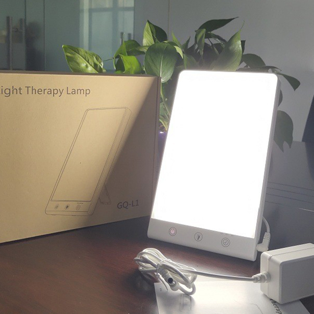 Left Touch Switch Temperature Right Adjustment Timing Middle Dimming Cold Warm White Light Modern Led Desk Phototherapy Lamp