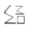 Led Metal Manufacture Curving Swivel Spirale Modern Iron Night Light Foldable Portable Table Desk Lamp