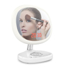 Wireless Charging Alarm Dimming Bedroom Make Up Clock Temperature Brightness Screen Display Mirror Desk Lamp Night Light