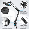 Led Desk Lamp Usb Foldable Clip Read Lamp Metal Stand Long Arm Swing Transversal Screen Eye Protection Light Flexible Classical Table Lamps Indoor Lighting Reading Room Study Book Lampe Work Office