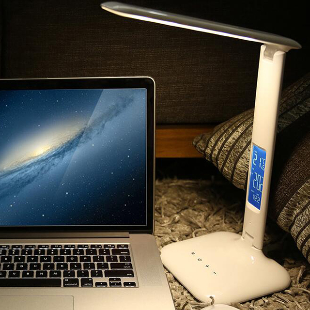 Usb Led Light Table With Recharger Decorative Night Light Bluetooth Audio With Alarm Clock Desk Lamp