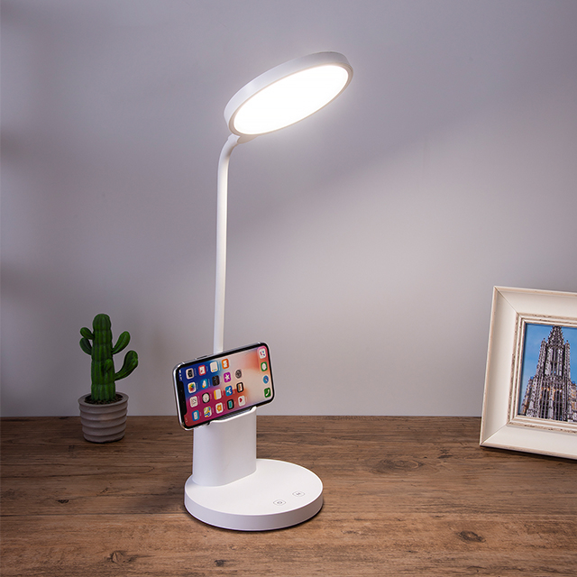 Bedside Table Lamp Portable Nordic Design Lighting Rechargeable Reading Desk Lamp With Pen Holder