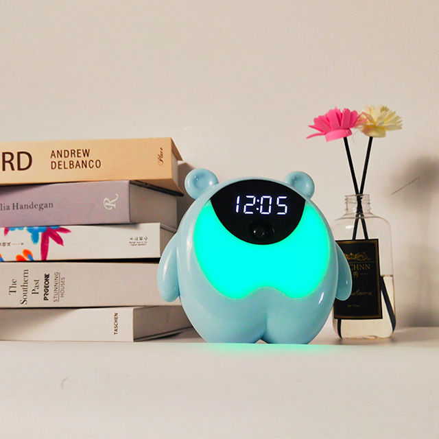 Nordic Usb Table Lamp Portable Mini Clock Display Bedroom Decorative Desk Lamp Night Light With Battery