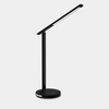 Minimalist Stepless Brightness Fast Wireless Charging Foldable Aluminum Alloy Office Black Table Lamp With Night Read Mode 