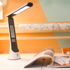 Three Color Dimming Folding Time Date Alarm Clock Temperature LCD Screen Table Lamp for Book Reading
