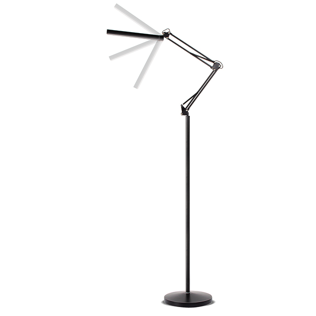 Hot Sale Modern Led Foldable Lamps Up And Down Corner Floor Lamp For Living Room Bedroom Black Led Floor Light