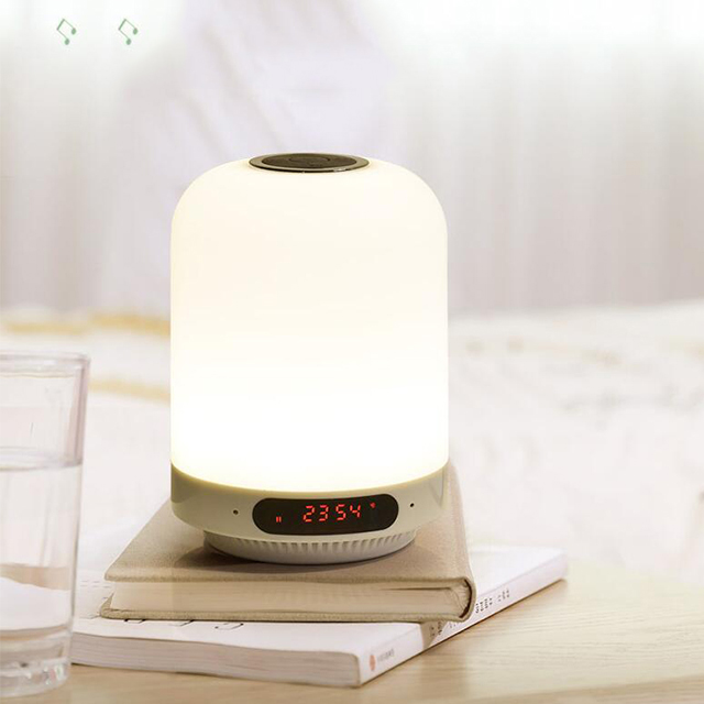 Rechargeable Portable Small Cute Modern Night Light Bluetooth Decorative Speaker Table Desk Lamp With Battery