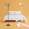 Modern Nordic Standing Black Metal Silica Study Reading Bedroom With Remote Control Function Led Floor Light Lamp for amazon adjustable torchiere factory wholesale european