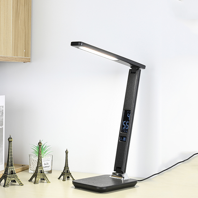 Foldable Portable Led Light Bedroom Usb Dermatoglyphics Temperature Regulation Calendar Desk Lamp
