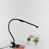 Led Touch Control Task Lighting Black Night Modern Hotel Bed Room Foldable Clip Metal Desk Lamp
