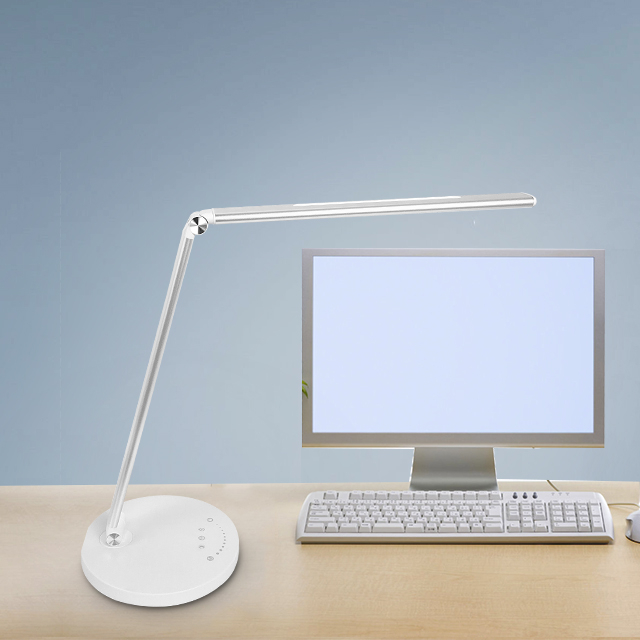 Desk Lamp Zhongshan Led Light Bend Demmable Mode Creative Salon 10w White Shape Changing Desk Lamp With Adapter