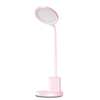 Phone Stand and Pen Holder Rechargebale Battery Study Desk Light Pink for Student Reading