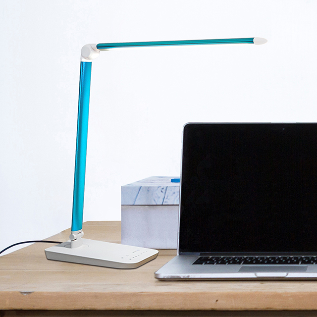 Bed Reading Light Touch Adsorption Lamp Eyecaring Adjustable Hotel Blue Night Desk Lamp With Adapter