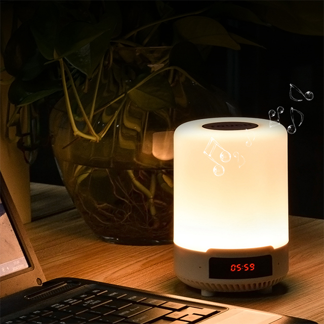 Study Lamp Warm Color Super Light For Gift Mini Cheap Bluetooth Rechargeable Desk Lamp With Battery Speaker