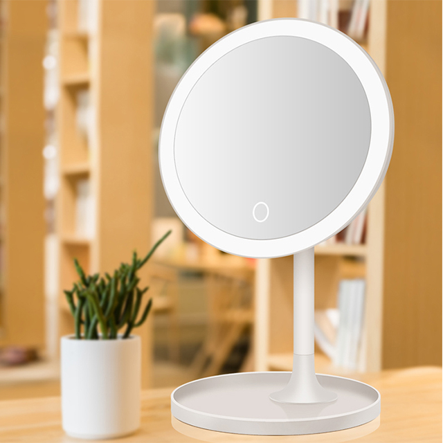 Portable Foldable Table Night Light Warm White Bedroom Bedside Office Make Up Desk Light Lamp With Battery