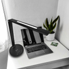 Desk Lampe Edison Lamp Led Simple Unique Mental Black Light Wireless Charging Desk Lamp With Adapter