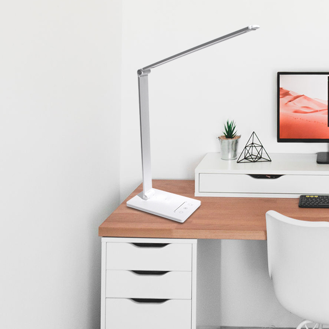 Usb Lighting Table Led Lights Decoratio White Bedroom Nightstand Lamp Metal Desk Lamp Without Adapter