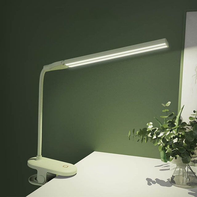 Modern LED Twin Head Stand Touch USB Charging Portable Foldable Double Head Reading Desk Lamp with Battery