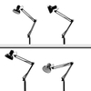 Modern Bedroom Home Office Decor Long Swing Arm Clip Table Lamp Black Led Desk Light Reading Working Floor Lamp