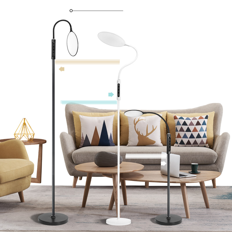 Modern Removable Adjust Floor Lamp Dimmable Remote Control Reading Learning Remote Control Lamps Work Lighting Led Floor Lamp