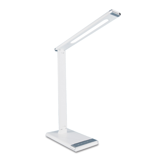 Dimmable Modern Eye Protecting Flex Bedside Reading Light Usb Charge With Adapter White Led Table Desk Lamp 