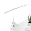 Modern Touch LED Twin Head Foldable Rechargeable Portable Bedroom USB Double Head Clip Stand Reading Table Desk Lamp 