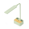 Modern Double Head Eye Care LED Pen Holder storage twin head Dimmable Rechargeable bedroom reading Desk Lamp