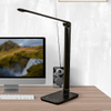 Desk Lamp High Intensity Led Phone Dock Small Cordless Round Dome Reading Light Black Acrylic Desk Light With Adapter