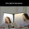 Large Light Luxury Computer Table Led Free Lighting Office Double Head Metal Desk Lamp With Adapter