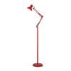 Metal Modern Base And Clamp Clip Metal Long Arm Students Workers Bedroom Office Led Table Lamp For Reading Red Floor Lamp