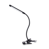 Led Touch Control Task Lighting Black Night Modern Hotel Bed Room Foldable Clip Metal Desk Lamp