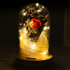 Modern Romantic Light Bedroom Decor Glass LED Atmosphere Table Desk Lamp Night Light with Flower