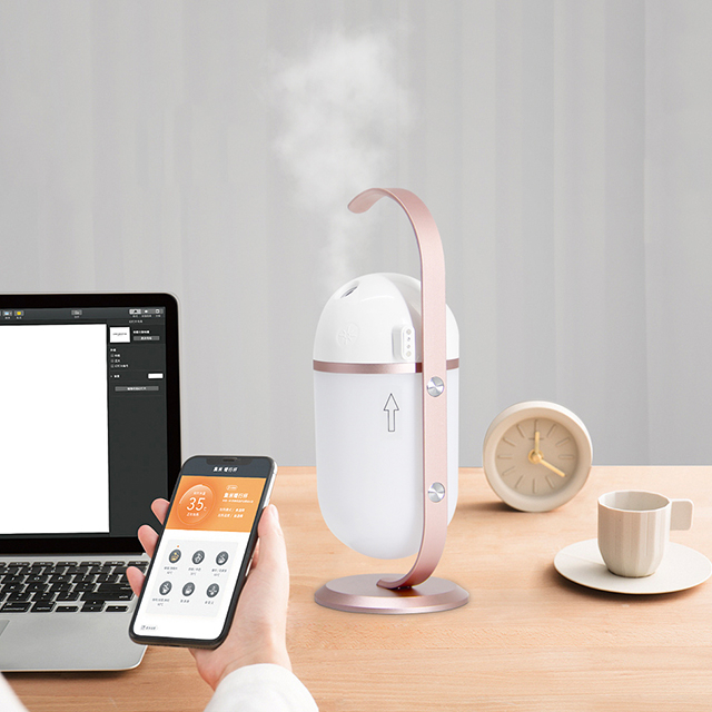 Modern Design Useful Portable Cute Humidification Atmosphere Lamp Light Small Decorative Desk Lamp