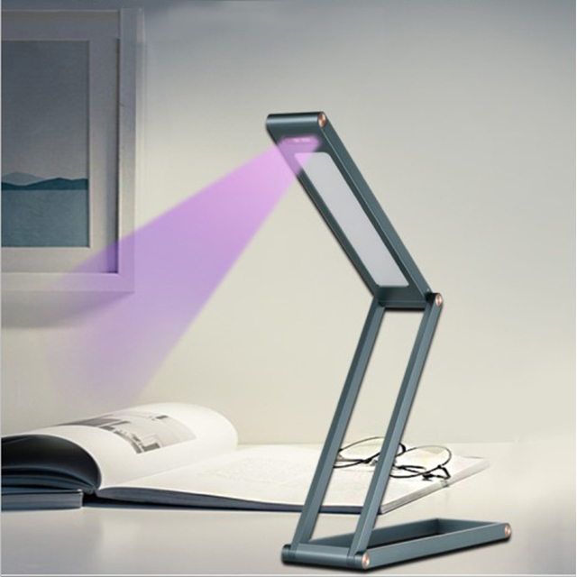Mordan Table Lamp Lights Fold Change Square Lovely Little With Ultraviolet Metal Table Desk Lamp