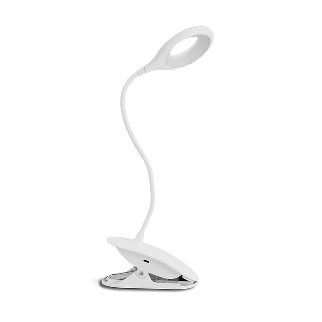 Touch Switch Cct 4000k 3 Level Dimming Usb Reachargeable Battery Clip Desk Lamp 3w for Bedside Reading