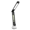Three Color Dimming Folding Time Date Alarm Clock Temperature LCD Screen Table Lamp for Book Reading