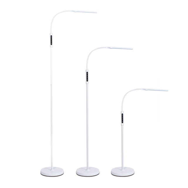 Led Lamp Intelligent Bedside Lamp Changing Touch Lamps With Handle Simple Modern Style Lighting White Led Floor Lamp