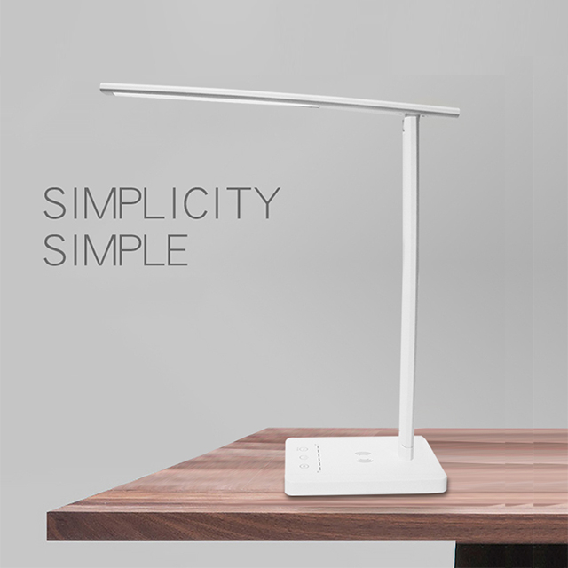 Wireless Charging Smart Table Desk Lamp Fast Charging Night Light Bedroom Reading Working Metal Desk Light Lamp