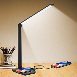 Modern Minimalist Table Lamp Creative Designer New Black Large Size Bedroom Led Wireless Charging Desk Lamp