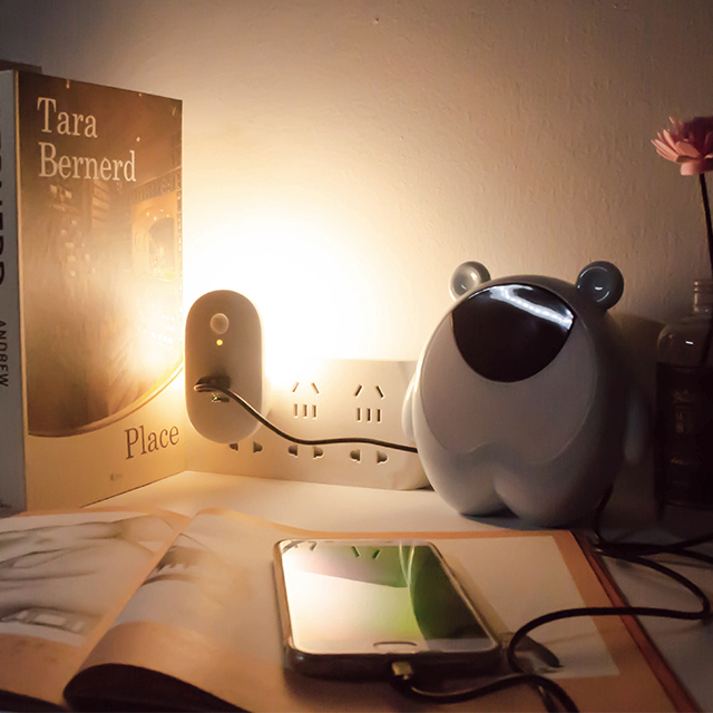 Home Decoration Small Portable Reading Cute USB Charging Port Bedroom Office Hotel Desk Lamp Night Light 