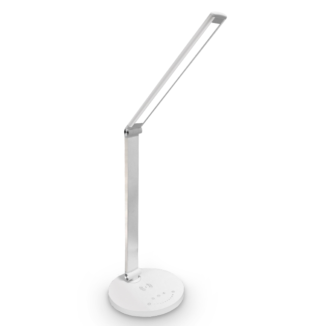 Multifunctional Foldable Led Table Lamp Eye Caring Light Usb White Metal Wireless Charging Desk Lamp