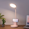 Phone Stand and Pen Holder Rechargebale Battery Study Desk Light Pink for Student Reading